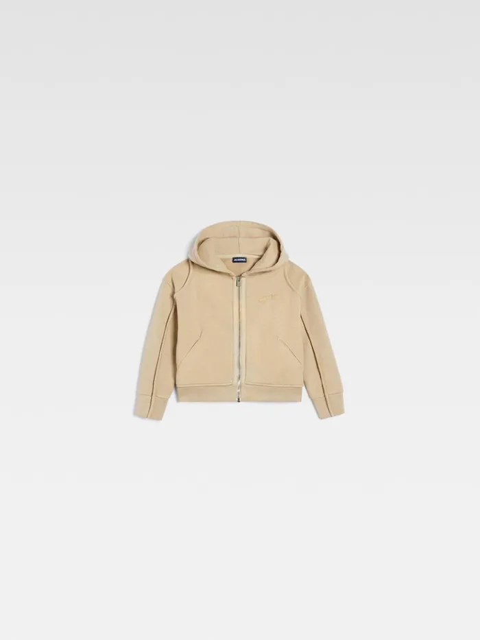 WomenMen The Camargue Kids039 Zipped Sweatshirt Dark Beige JACQUEMUS Tops WomenMen The Camargue Kids039 Zipped Sweatshirt Dark Beige JACQUEMUS Tops