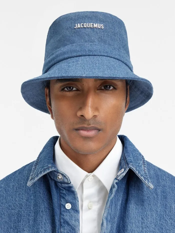 WomenMen The Gadjo Bucket Hat Blue JACQUEMUS Hats WomenMen The Gadjo Bucket Hat Blue JACQUEMUS Hats