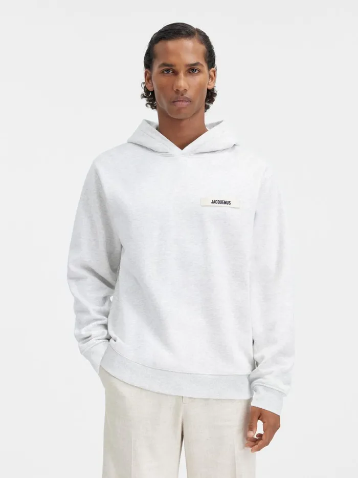 WomenMen The Gros Grain Hoodie Grey JACQUEMUS Sweatshirts and Joggings