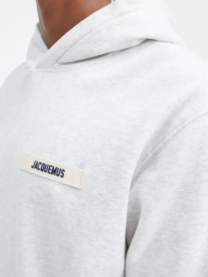 WomenMen The Gros Grain Hoodie Grey JACQUEMUS Sweatshirts and Joggings WomenMen The Gros Grain Hoodie Grey JACQUEMUS Sweatshirts and Joggings