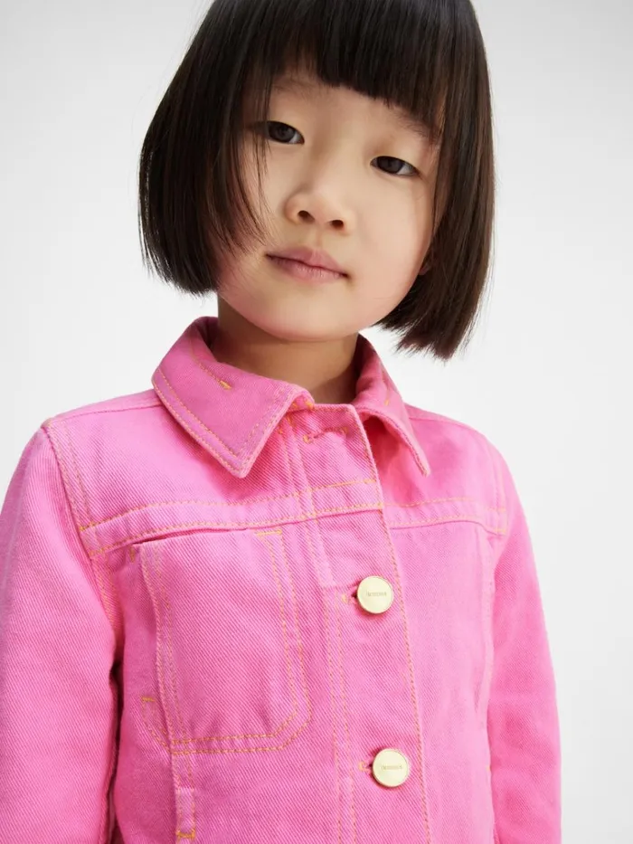 WomenMen The Kids039 DeNmes Denim Jacket Pink JACQUEMUS Tops WomenMen The Kids039 DeNmes Denim Jacket Pink JACQUEMUS Tops