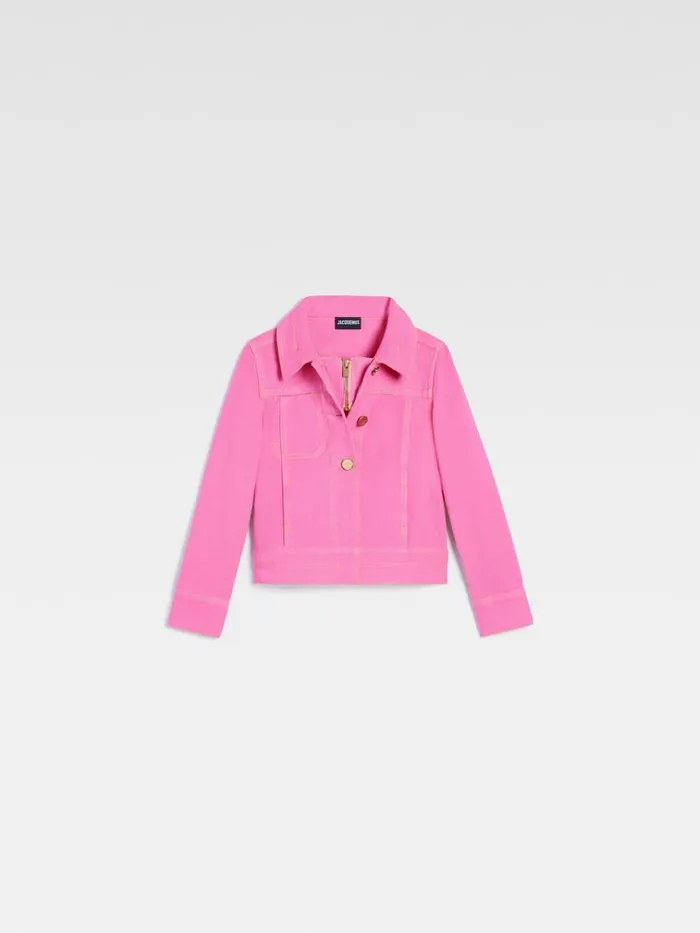 WomenMen The Kids039 DeNmes Denim Jacket Pink JACQUEMUS Tops WomenMen The Kids039 DeNmes Denim Jacket Pink JACQUEMUS Tops