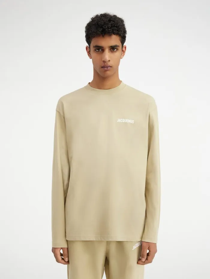 WomenMen The Longsleeve Tshirt Light Khaki JACQUEMUS Tshirts