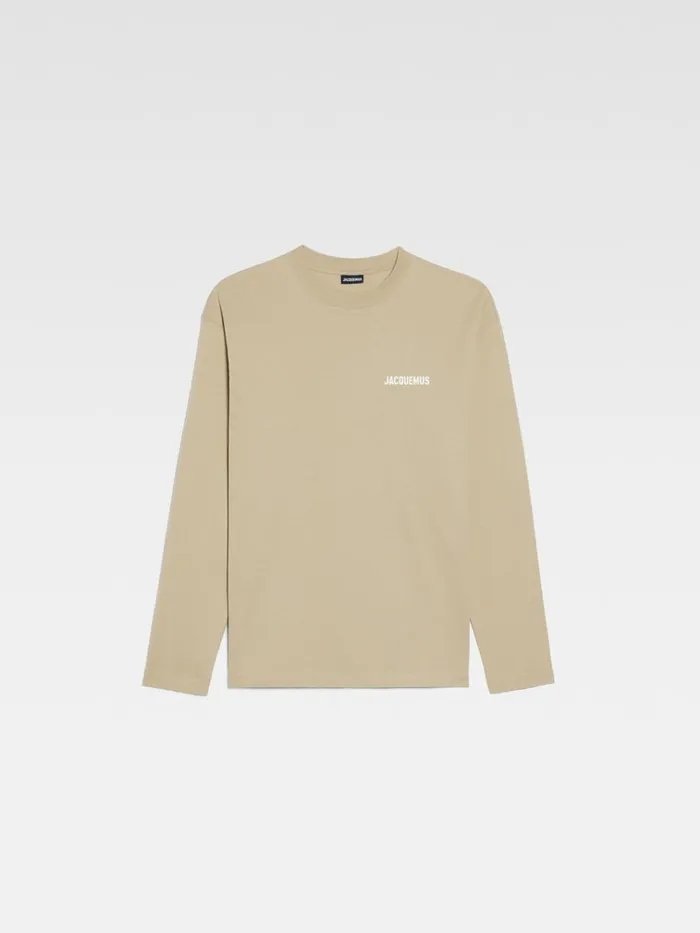 WomenMen The Longsleeve Tshirt Light Khaki JACQUEMUS Tshirts WomenMen The Longsleeve Tshirt Light Khaki JACQUEMUS Tshirts
