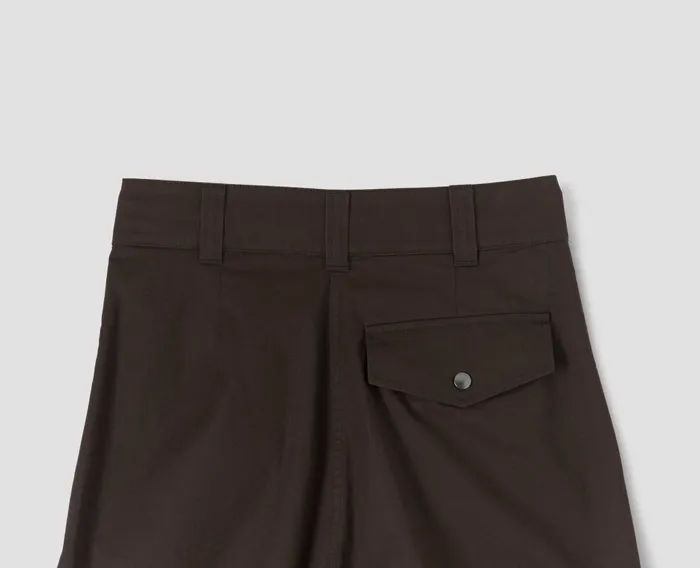 Women Mhl Pleated Turn Up Trouser Peat Margaret Howell Trousers