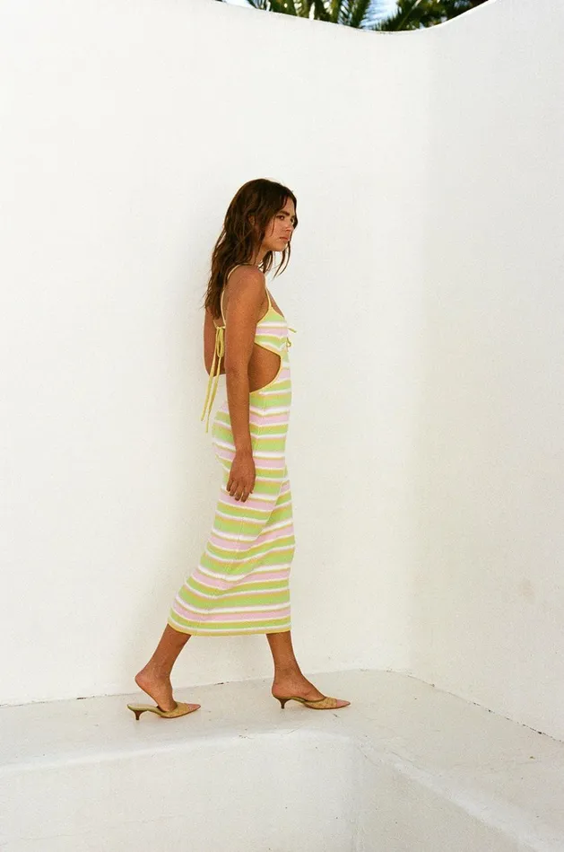 Women Midi SABO SKIRT Backless Zani Dress