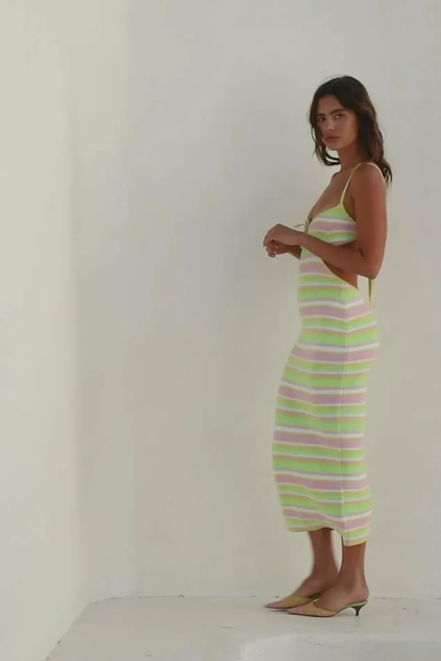 Women Midi SABO SKIRT Backless Zani Dress