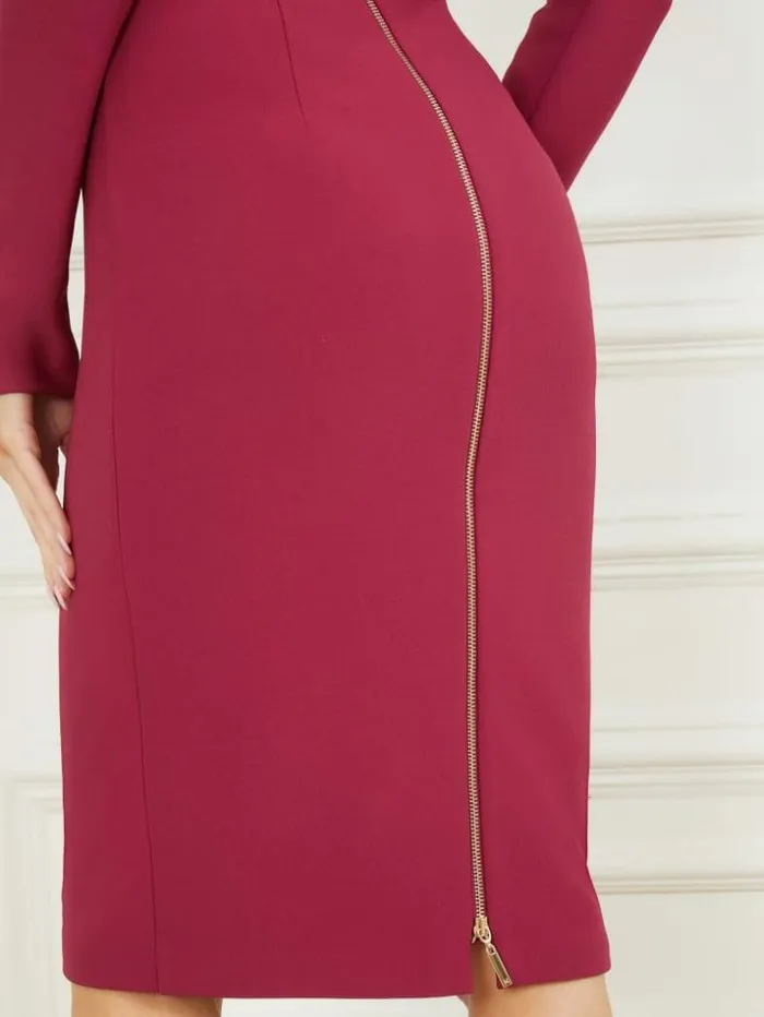Women Mimi Pencil Dress Purple Petal Marciano Dresses Women Mimi Pencil Dress Purple Petal Marciano Dresses
