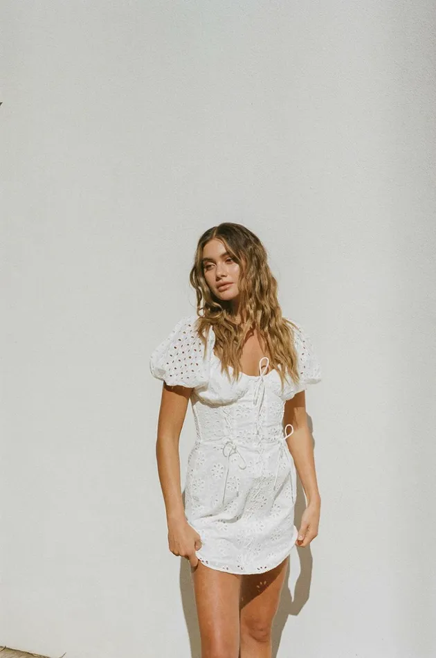Women Mini SABO SKIRT Avalon Eyelet Dress Women Mini SABO SKIRT Avalon Eyelet Dress