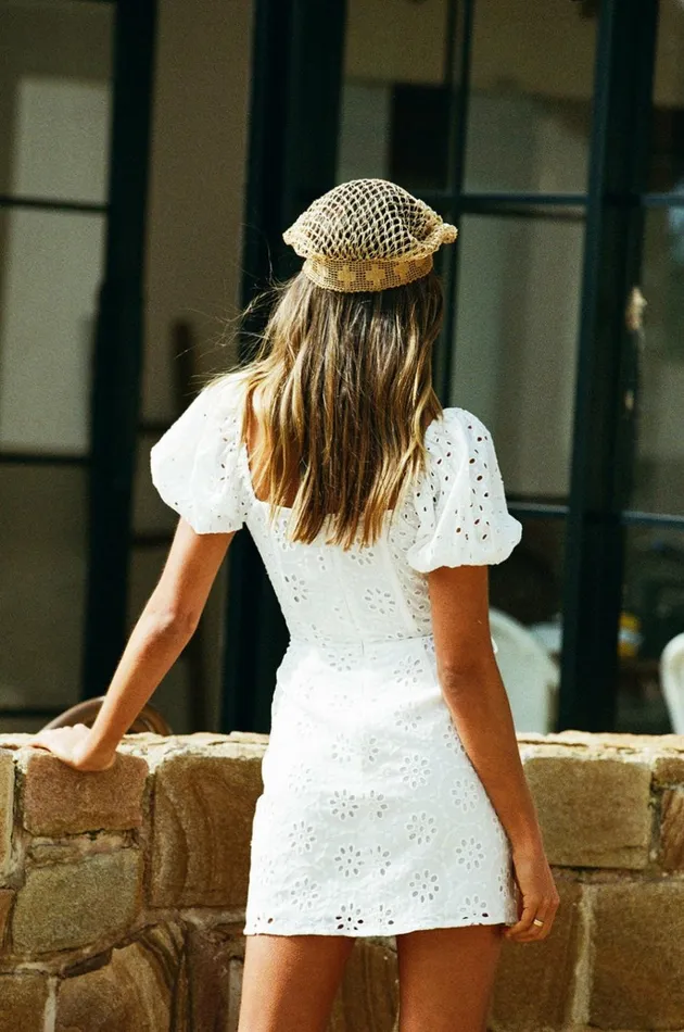 Women Mini SABO SKIRT Avalon Eyelet Dress Women Mini SABO SKIRT Avalon Eyelet Dress