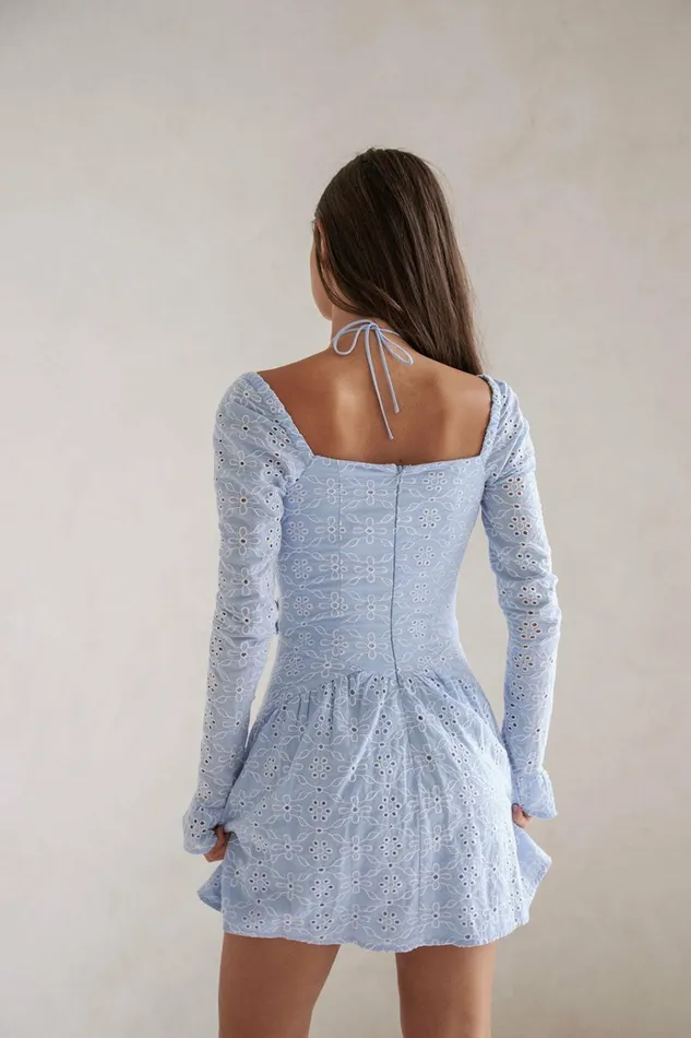 Women Mini SABO SKIRT Jamille Button Dress