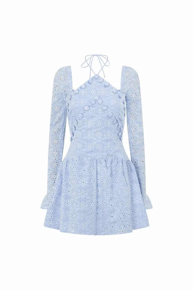 Women Mini SABO SKIRT Jamille Button Dress
