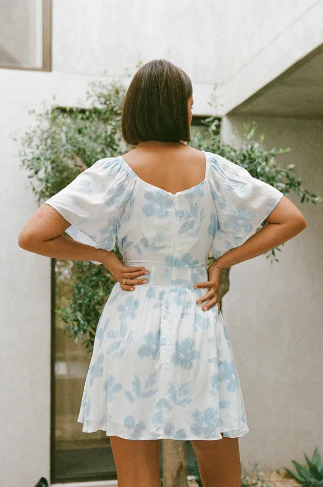Women Mini SABO SKIRT Niko Cutout Dress 8211 Honey Floral