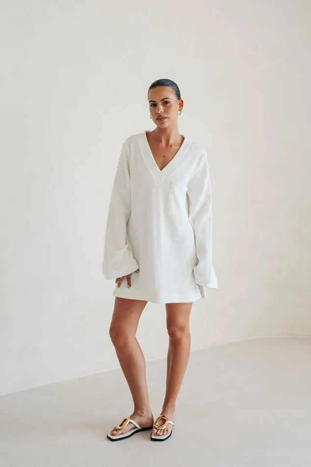 Women Mini SABO SKIRT Riya Dress 8211 White