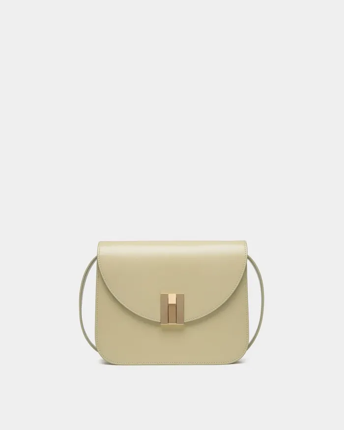 Women Ollam Crossbody Bag In Light Green Leather Bally CrossBody Bags
