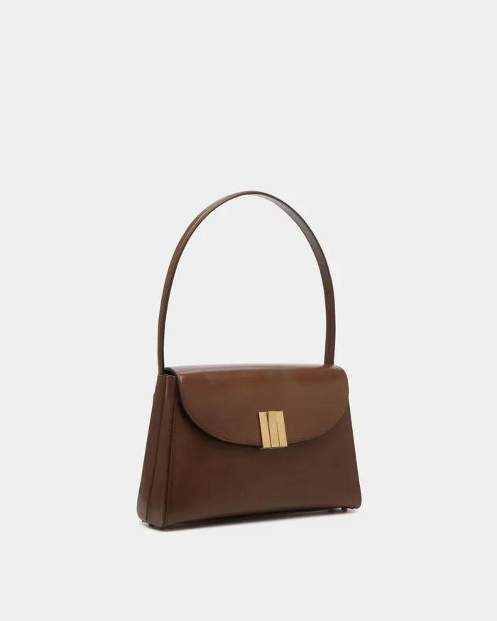 Women Ollam Shoulder Bag In Marron Glac Leather Bally Shoulder Bags
