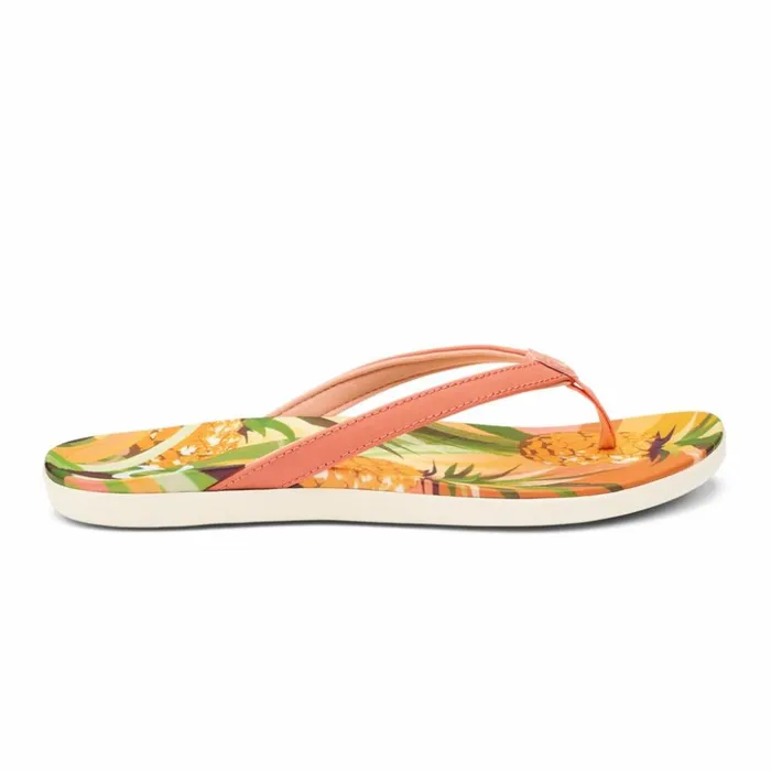 Women Olukai Hopio Hau Shellcoralpineapple