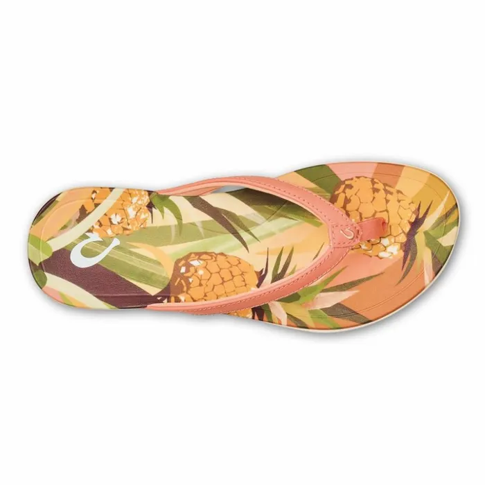 Women Olukai Hopio Hau Shellcoralpineapple Women Olukai Hopio Hau Shellcoralpineapple