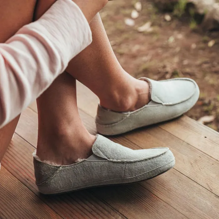 Women Olukai Nohea Slipper Palegrey Women Olukai Nohea Slipper Palegrey