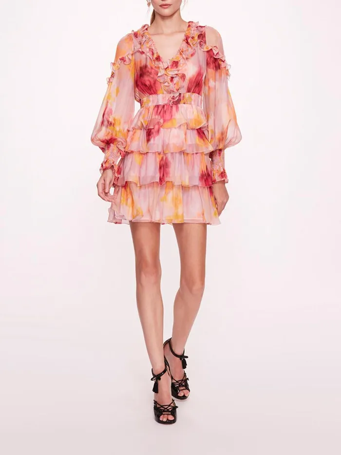 Women Orchid Pink Multi Marchesa Marchesa Rosa