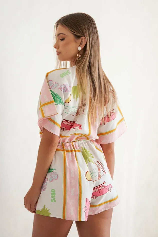 Women Playsuits Jumpsuits SABO SKIRT Arella Playsuit 8211 Scarf Calypso Women Playsuits Jumpsuits SABO SKIRT Arella Playsuit 8211 Scarf Calypso