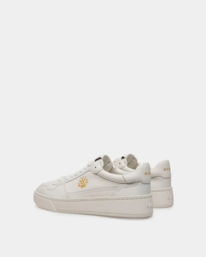Women Raise Sneaker In White Leather Bally Sneakers