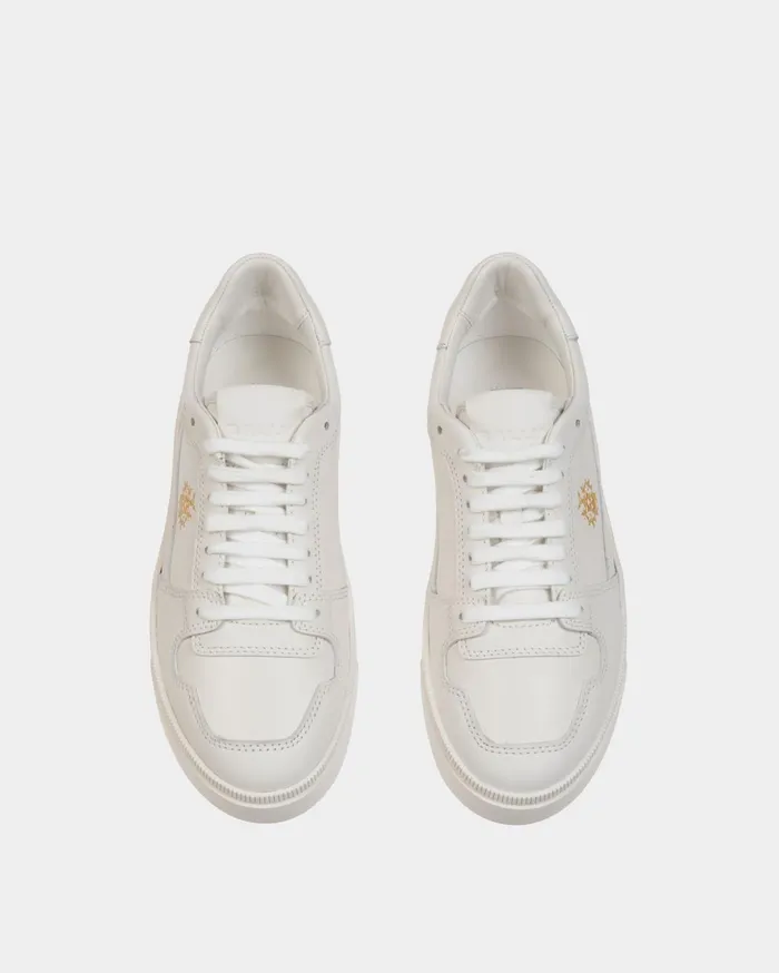 Women Raise Sneaker In White Leather Bally Sneakers