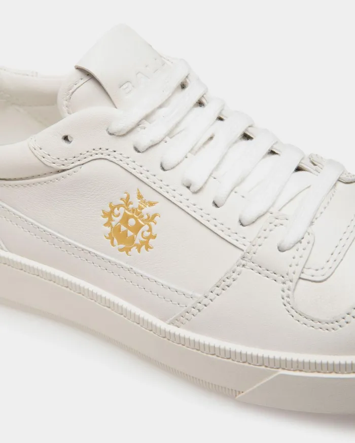 Women Raise Sneaker In White Leather Bally Sneakers