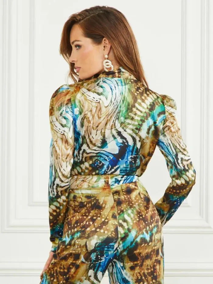 Women Regina Printed Bodysuit Eutopia Print Marciano Tops And Sweaters Women Regina Printed Bodysuit Eutopia Print Marciano Tops And Sweaters