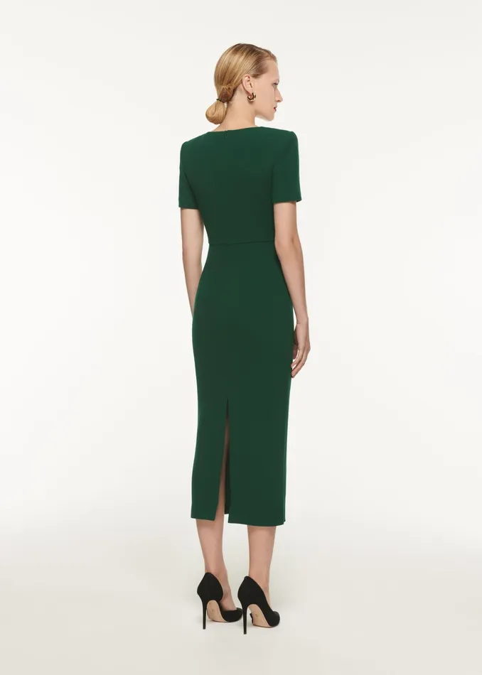 Women Roland Mouret Clothing SHORT SLEEVE MOON MIDI DRESS