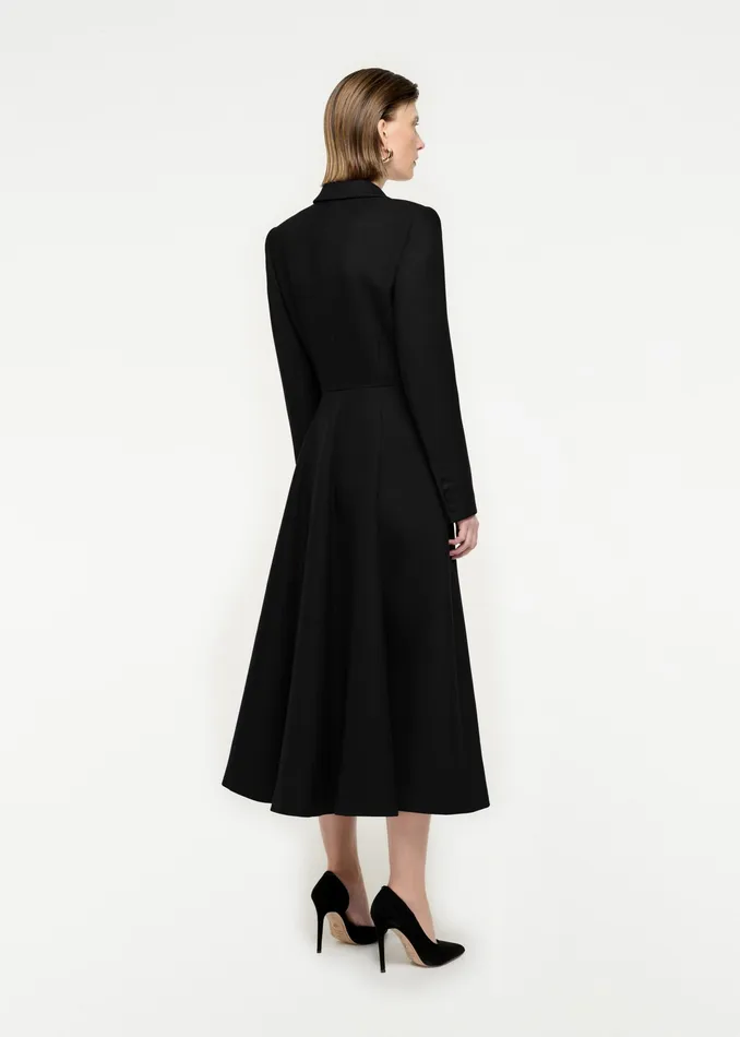 Women Roland Mouret Clothing Wool Twill Coat