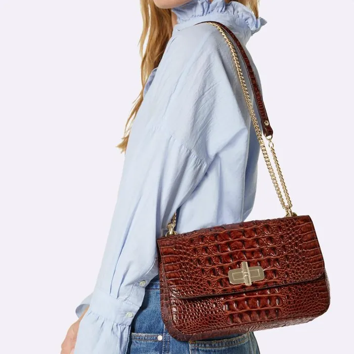 Women Rosalie Carnation Melbourne Brahmin Crossbodies Chevron Women Rosalie Carnation Melbourne Brahmin Crossbodies Chevron