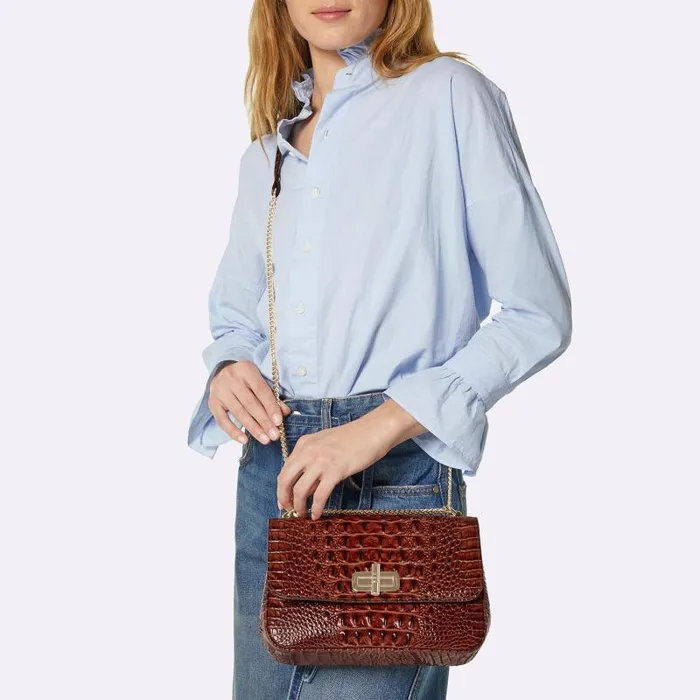 Women Rosalie Carnation Melbourne Brahmin Crossbodies Chevron Women Rosalie Carnation Melbourne Brahmin Crossbodies Chevron