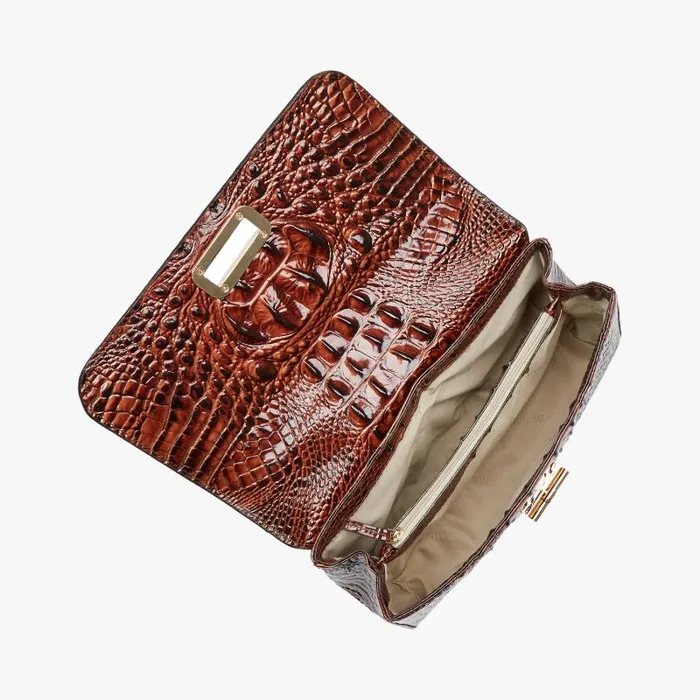 Women Rosalie Pecan Melbourne Brahmin Crossbodies Chevron Women Rosalie Pecan Melbourne Brahmin Crossbodies Chevron
