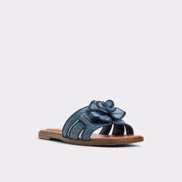 Women Seaflower Denim Aldo Sandals Women Seaflower Denim Aldo Sandals