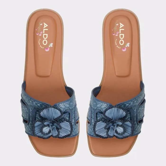 Women Seaflower Denim Aldo Sandals Women Seaflower Denim Aldo Sandals