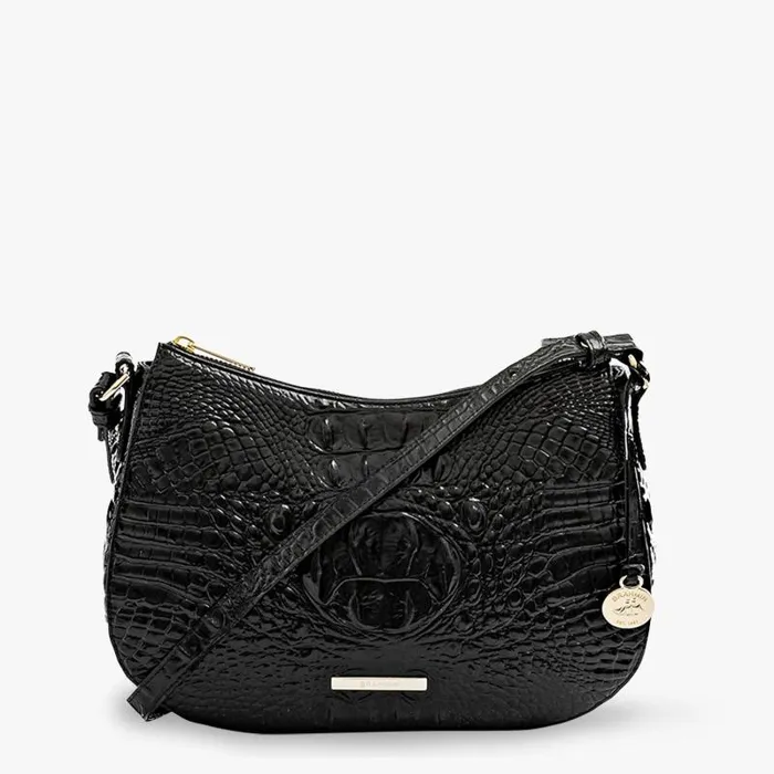 Women Shayna Black Melbourne Brahmin Crossbodies Chevron