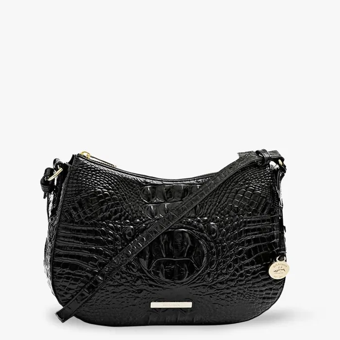 Women Shayna Black Melbourne Brahmin Crossbodies Chevron Women Shayna Black Melbourne Brahmin Crossbodies Chevron