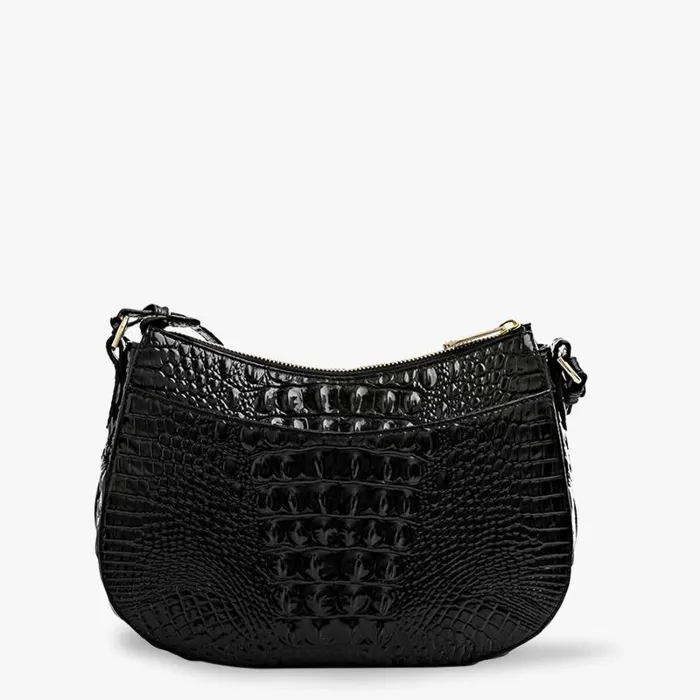 Women Shayna Black Melbourne Brahmin Crossbodies Chevron Women Shayna Black Melbourne Brahmin Crossbodies Chevron