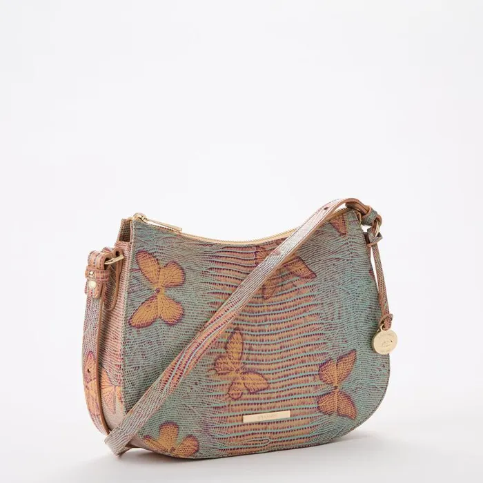 Women Shayna Mandarin Orange Heatwave Brahmin Crossbodies Chevron Women Shayna Mandarin Orange Heatwave Brahmin Crossbodies Chevron