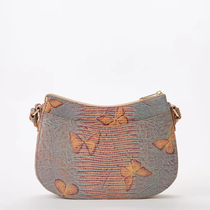 Women Shayna Mandarin Orange Heatwave Brahmin Crossbodies Chevron Women Shayna Mandarin Orange Heatwave Brahmin Crossbodies Chevron