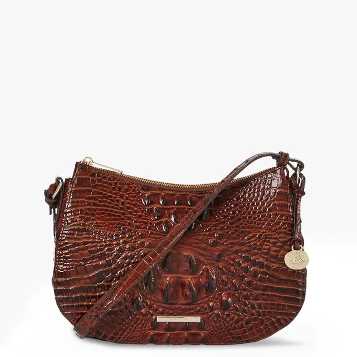 Women Shayna Pecan Melbourne Brahmin Crossbodies Chevron