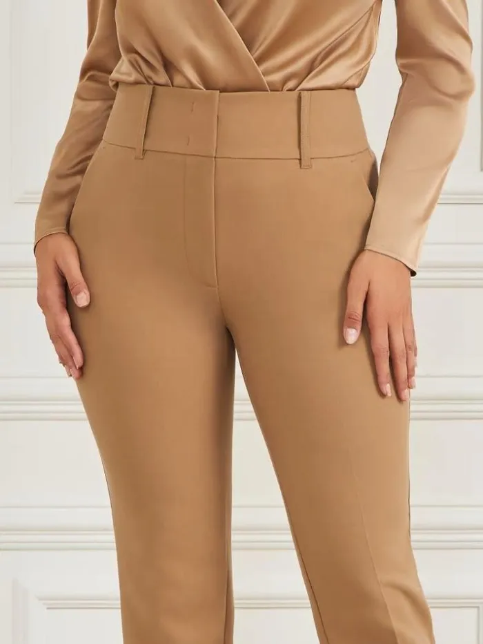 Women Shelly Twill Pant Macchiato Multi Marciano Bottoms Women Shelly Twill Pant Macchiato Multi Marciano Bottoms