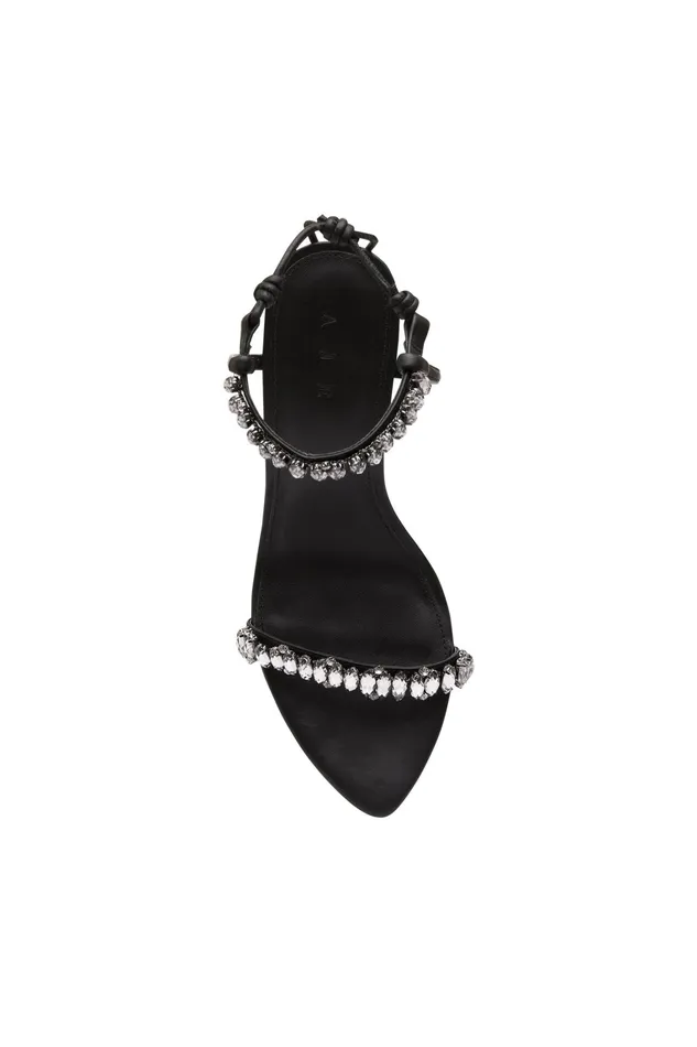 Women Shoes Aje Jewel Sculptural Strappy Heel Black