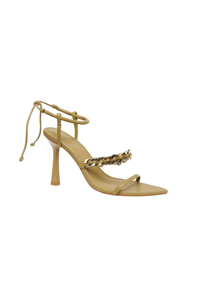 Women Shoes Aje Wanderlust Chain Heel Olive Green