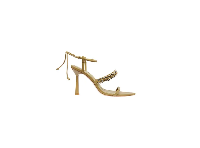 Women Shoes Aje Wanderlust Chain Heel Olive Green