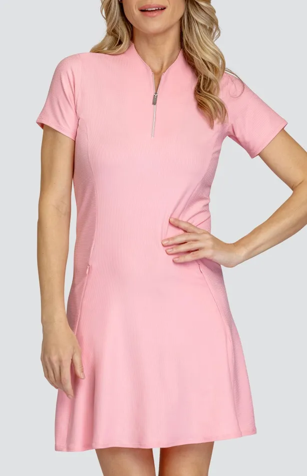 Women Short Sleeve Tail Activewear Daya 365034 Dress 8211 Icing