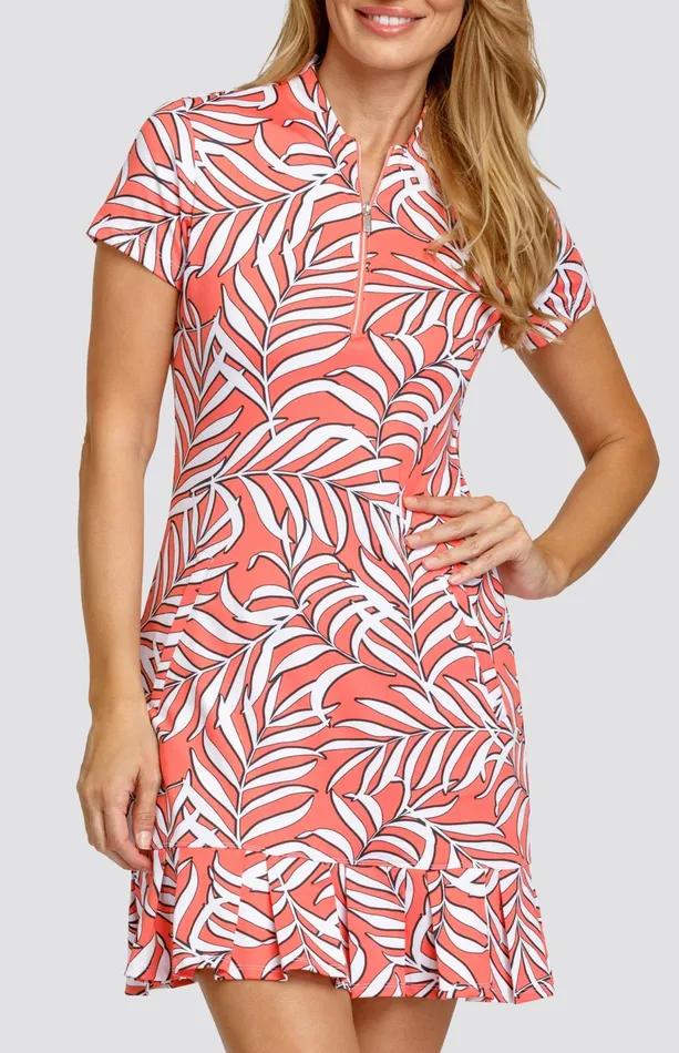 Women Short Sleeve Tail Activewear Leena 365034 Dress 8211 Nirvana Palms
