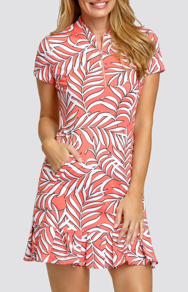 Women Short Sleeve Tail Activewear Leena 365034 Dress 8211 Nirvana Palms
