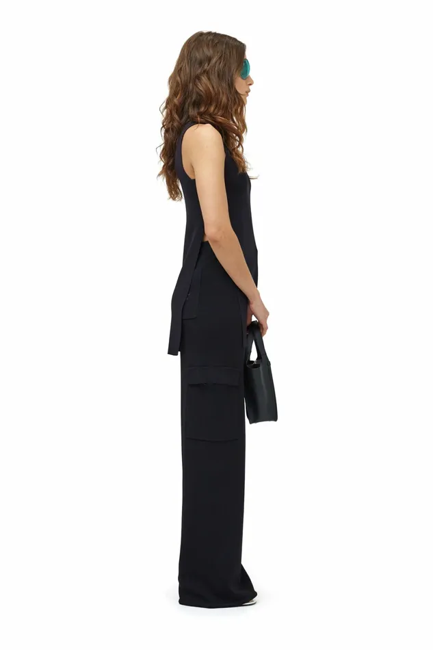 Women Simon Miller Bottoms Knits By Cargo Jabber Pant Black